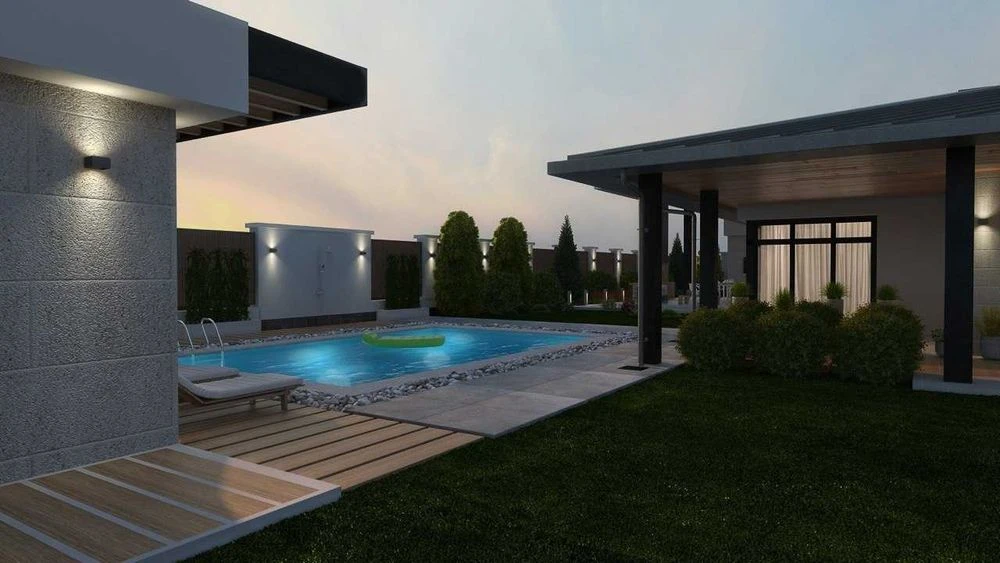 One-story brick house from builders 300 m 15 acres Sovyn