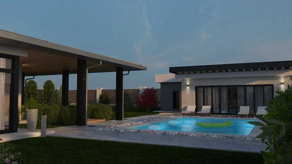 One-story brick house from builders 300 m 15 acres Sovyn