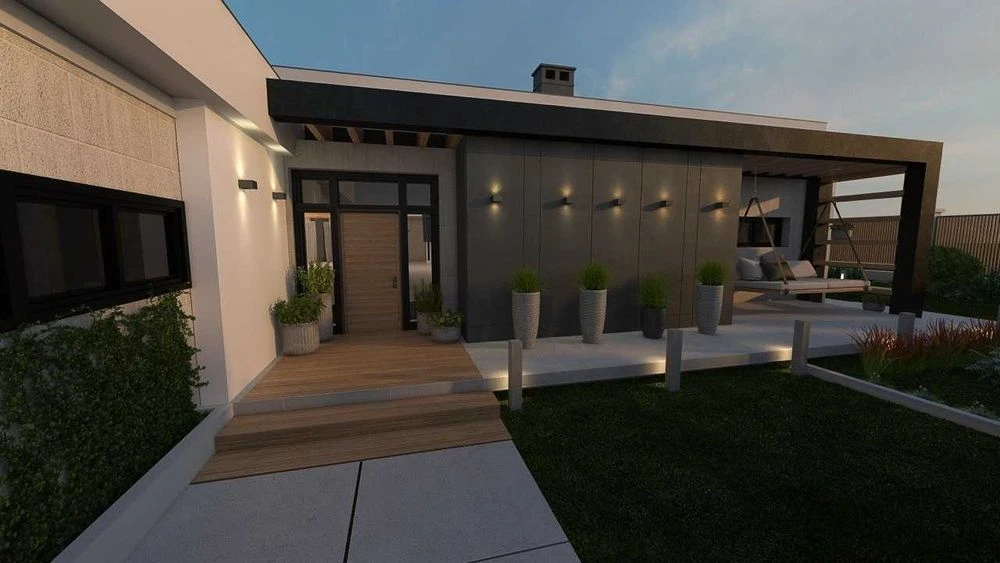 One-story brick house from builders 300 m 15 acres Sovyn