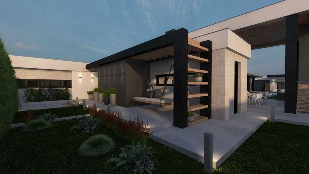 One-story brick house from builders 300 m 15 acres Sovyn