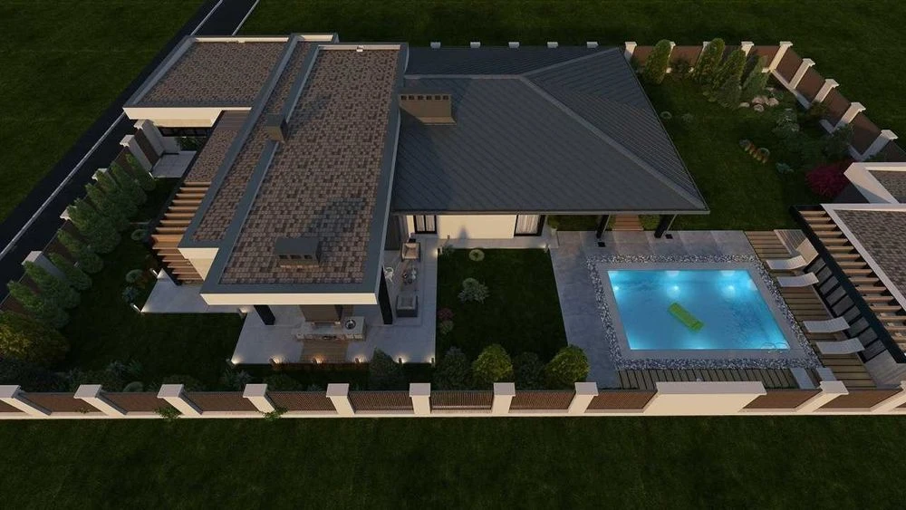 One-story brick house from builders 300 m 15 acres Sovyn