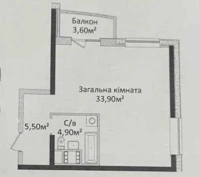Apartment in residential complex Чотири Сезони (4 Seasons), пр. Лесі Українки /