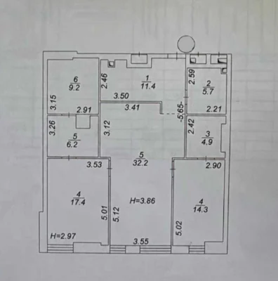 Продаж 3-кімнатної квартири в ЖК TRIIINITY, Тютюнника, 102 м², низ ринку.