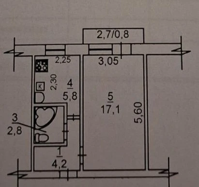 Selling 1-room apartment on Molodogvardeyskaya st (Yuzhnyy Territorial Zone)