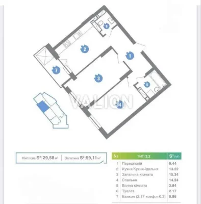 Продаж 2-к квартири вул. Новопольова 2