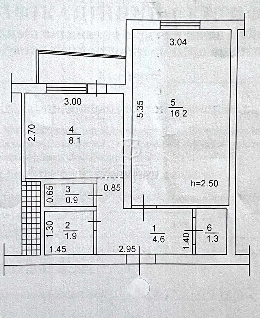 Квартира, 1к. Под ремонт. Райдужна, 17а, Райдужний, Днепровск