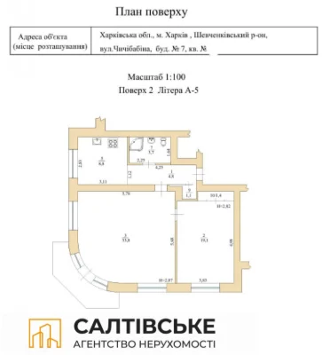 194-OM For Sale: 2-Bedroom Apartment in the Center of Gosprom, Scientific