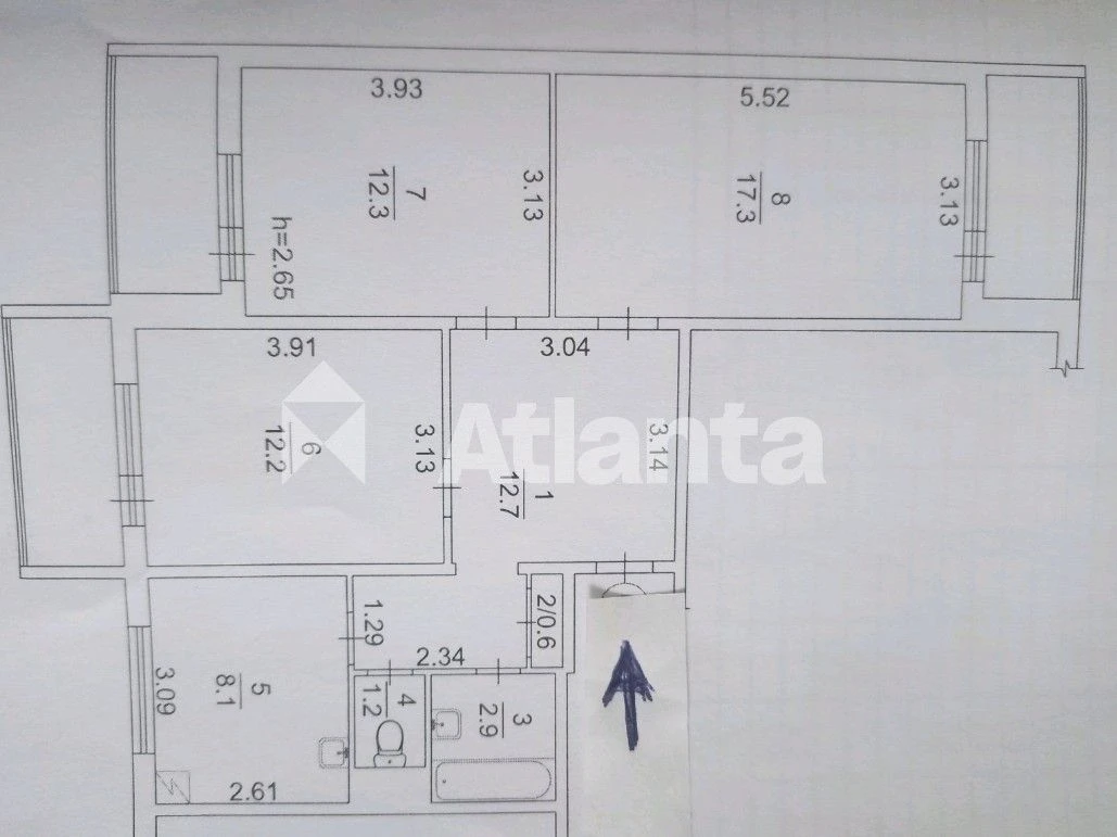 3 кім.кв.,заг.пл.79,2м2.пов.16/21.вул.Заболотного.М."Теремки