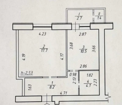 Sale of an apartment in the Esplanade residential complex, middle floor. Modern renovation