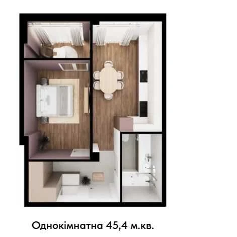 Продажа 1 комн. квартиры. Индивидуальное отопление. Газ. Рас