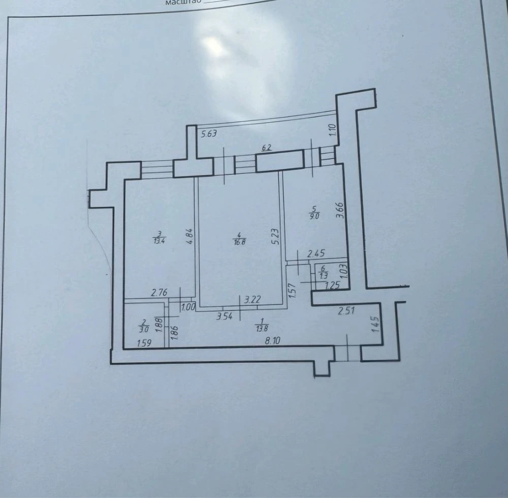 Sale of a 2-room apartment on St. Trolebyusna