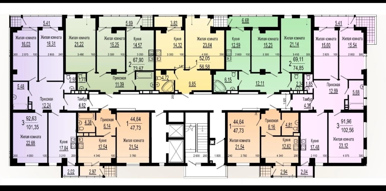 Apartment in "Pavlovsky Quarter" Residential Complex. Building 2. Street Sukhumska 22. Construction.