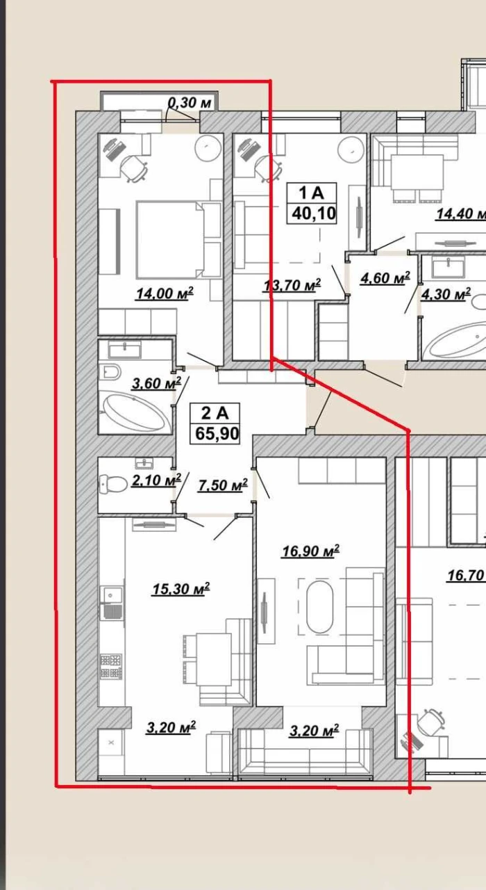 Продажа 2 комнатной квартиры в новом ЖК Княгинин.