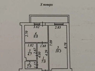 1-room apartment. Odessa, Mykhaila Hrusevych St.