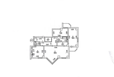 Sale of 3-room apartment 129.9 m², Kurska, 13