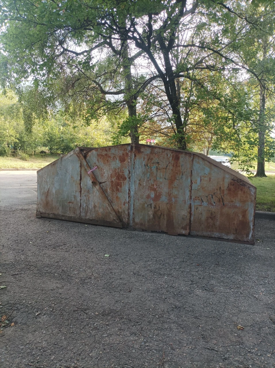 Shell garage. Self-removal