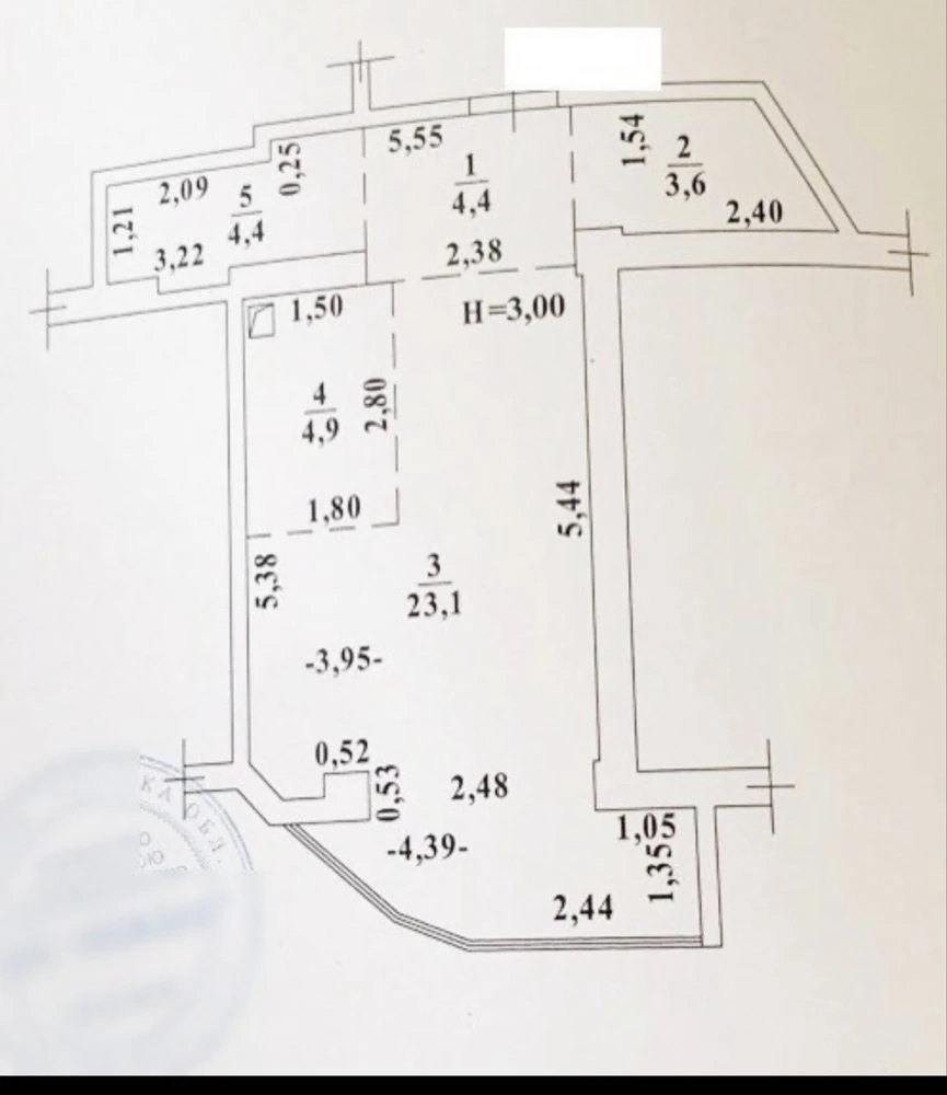 For Sale Apartment of Free Layout 40 square meters - 5 minutes walk