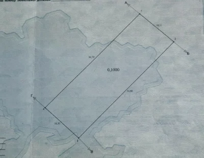 Sale of land plot for construction