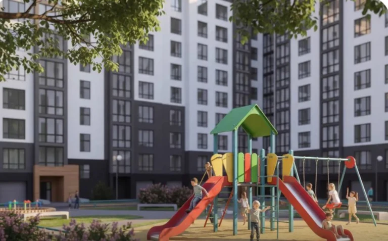 One-room apartment near the park, with a boiler, central location