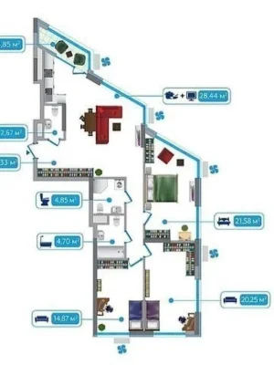 Apartment for sale in Zarichnyi residential complex, 8th building, put into operation