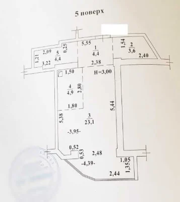 Продам 1-к квартиру 40,4 м2 в ЖК Аквамарин / 5 этаж / Сдан