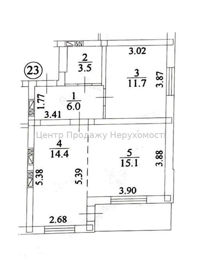 Продаж 2-кімн квартири 52м² в ЖК Власна квартира, Київ, 3/5