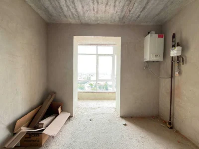 Two-level apartment in a brick building