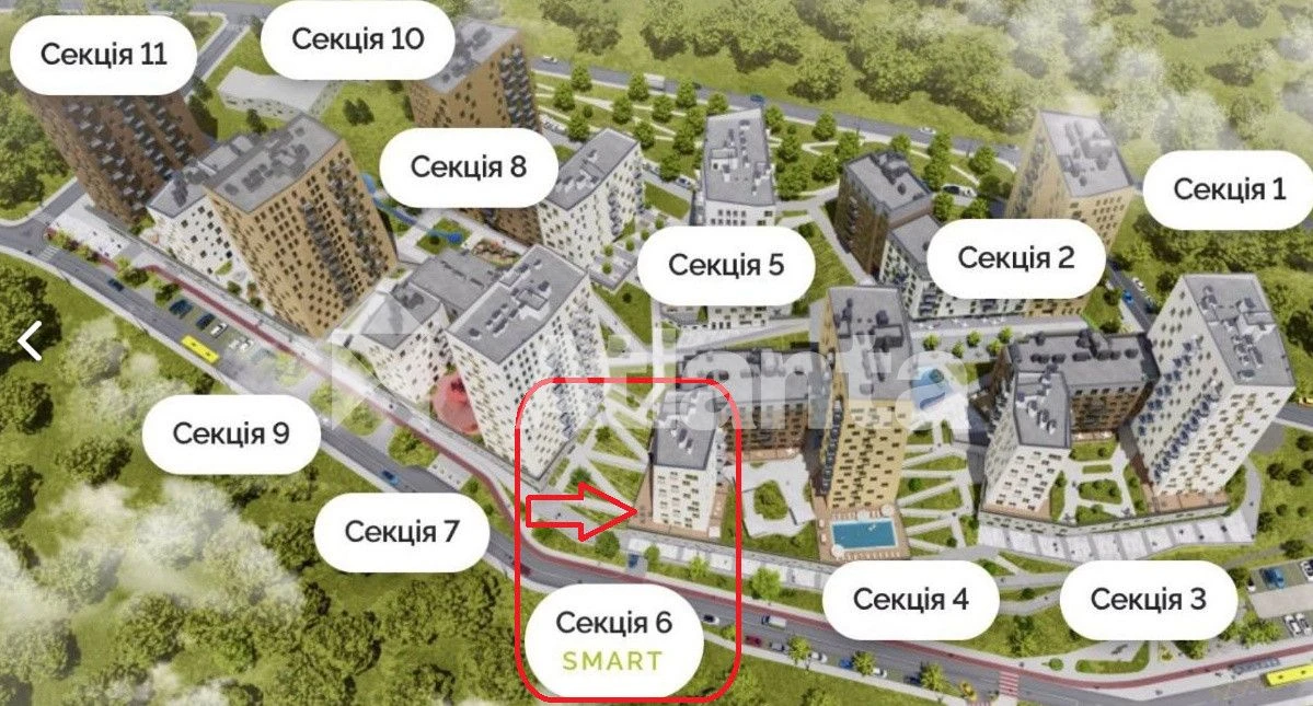 Продаж 1-кім квартири в ЖК Viking Hills  на вул.Щурата