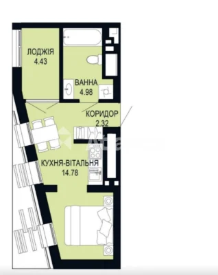 Продаж 1-кім квартири в ЖК Viking Hills  на вул.Щурата