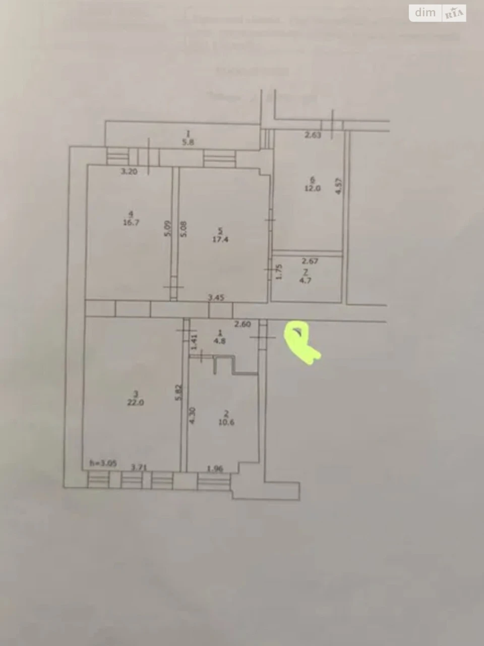 Sale of 4-room Apartment in Salthov district