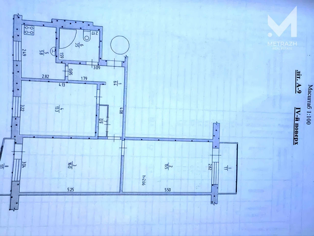 3-кімнатна квартира в будинку "ГАЗ" під ремонт, 4/9 поверх, Барабашов аул