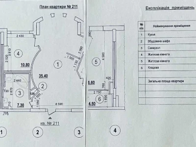 Квартира. Київ, Саперно-Слобідська вул.