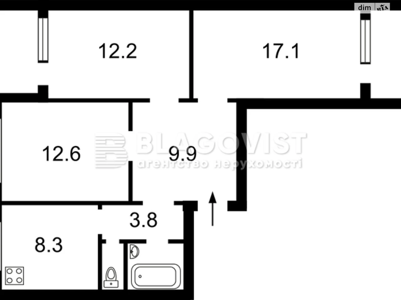 Sale of Apartment in Kharkiv Massif