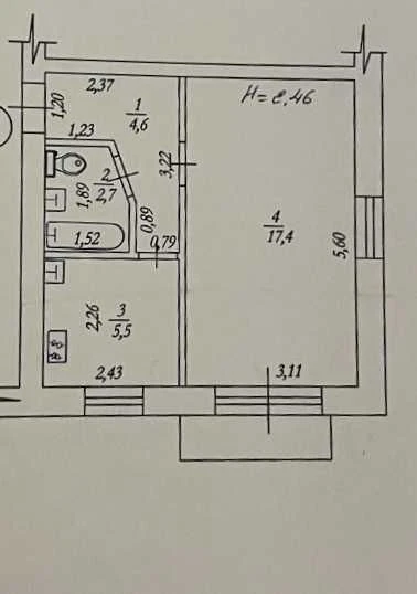 For sale 1 room apartment on Pavlovo Pole, metro station 23 Avgusta,