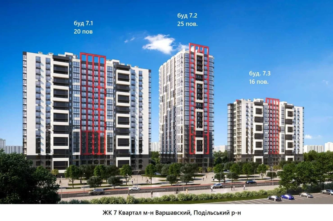 1к в ЖК 7 квартал, без комісії, переуступка. Ретровіль, Варш