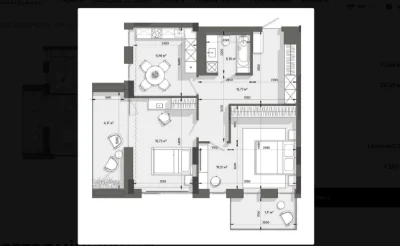 Продаж 2-кімнатної квартири у Lenona Residents, вул.Леннона