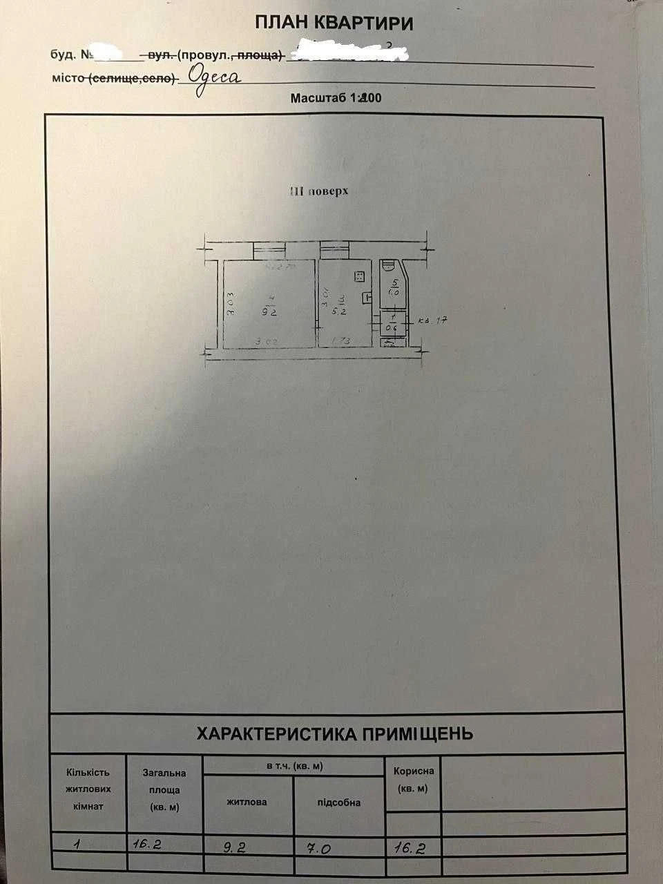 For sale: 1-room apartment on Privalza!