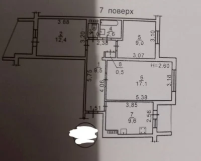 Продам 3-кімнатну квартиру в Лузанівці