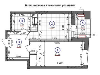 Sale of 1-room apartment in the Autograph residential complex. No commission.