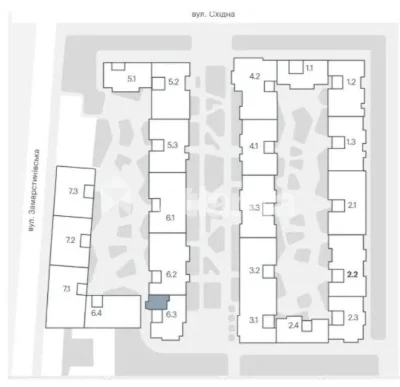 Продається 1-кімнатна квартира площею 47м² у  ЖК Avalon Yard