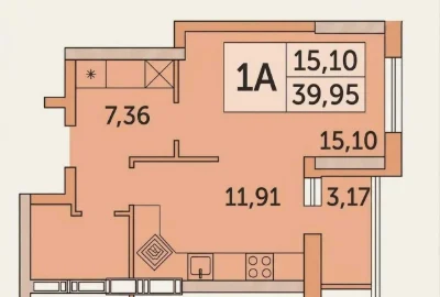 Продається 1 кімнатна квартира ЖК Абрикосовий метро Теремки