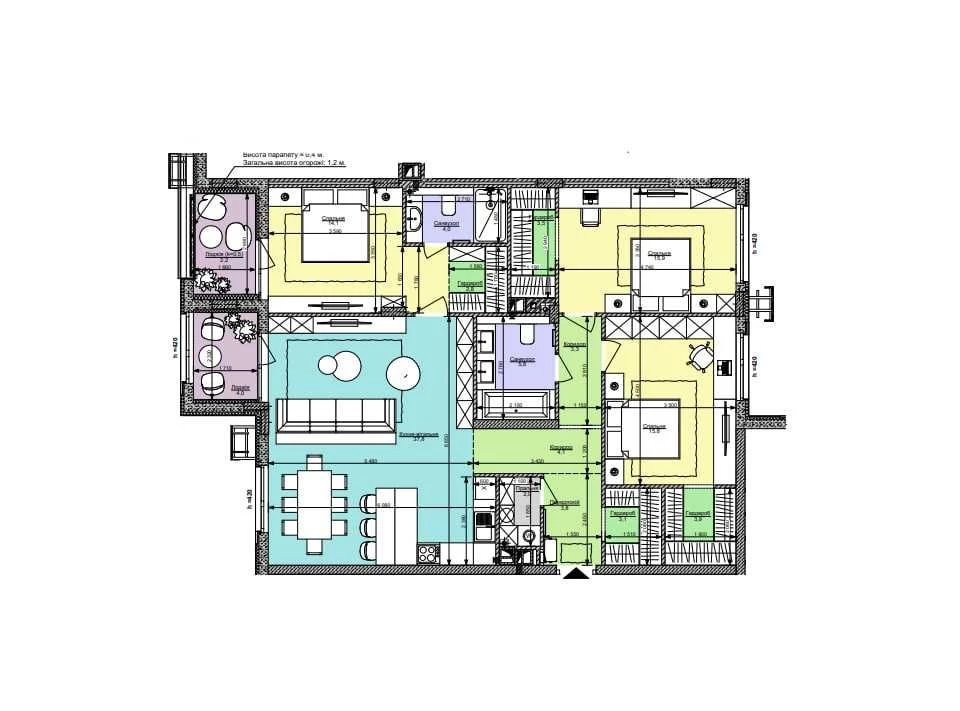 Продаж 3к квартири 125,9 м² з ремонтом у Файна Таун
