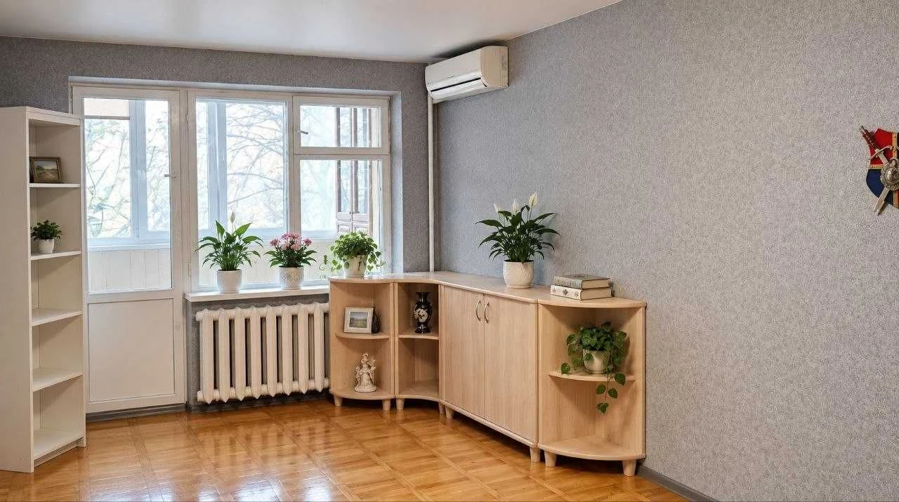 Sale of a large 46.6 m2 1-room apartment on Maksima Kryvon St.