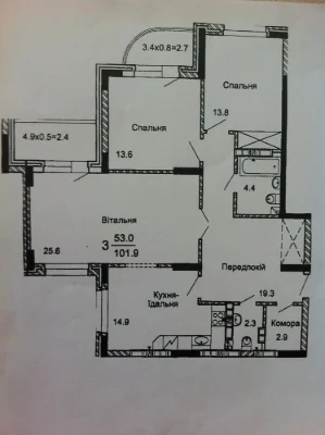 Продам 3-квартиру в Минском массиве Калнишевского, 7