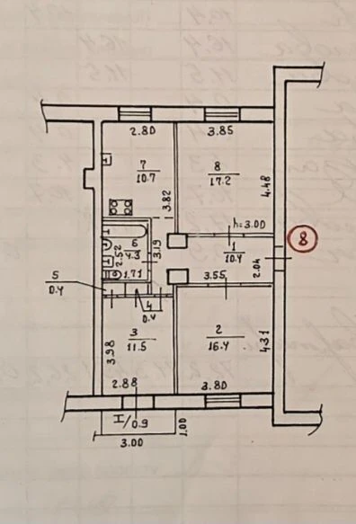 Продам 3к квартиру, Сталинка