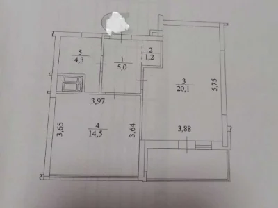 Apartment. Akademika Zabolotnogo St.