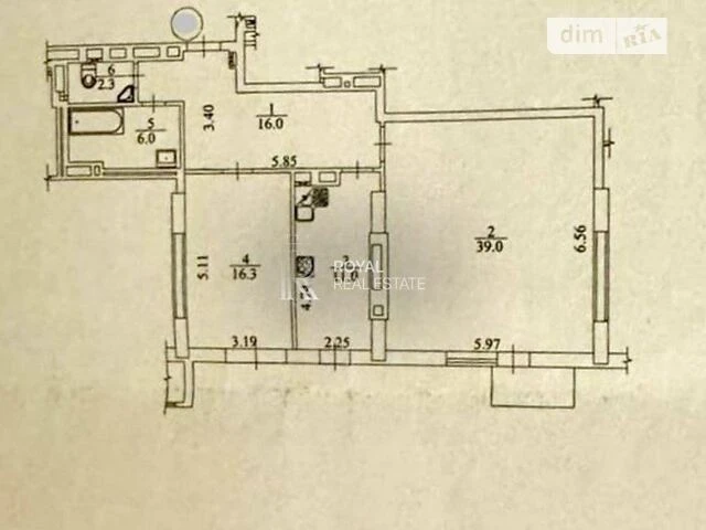 Sale of 2-room apartment 91.3 sq. m. on Konovaltsya Yevhena Str. 44A
