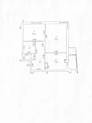 Sale of 2-room apartment 63.5 sq. m. on Ivan Vyhovskogo St. 10D