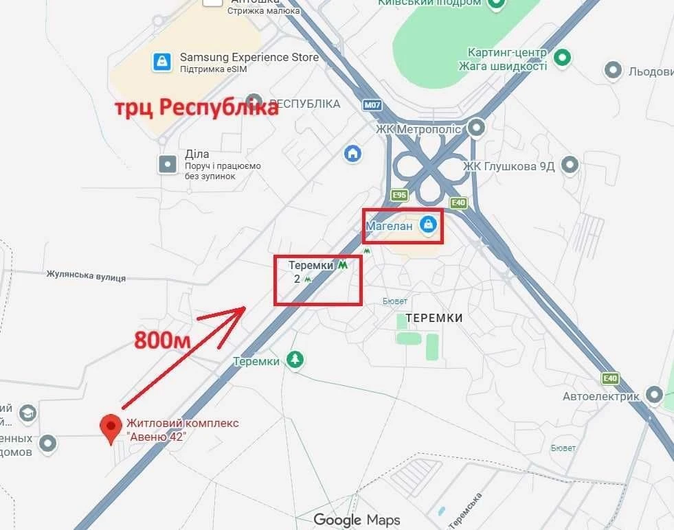 Здам 1-кімнатну студію в ЖК «Авеню 42», М Теремки - 10хв. пі