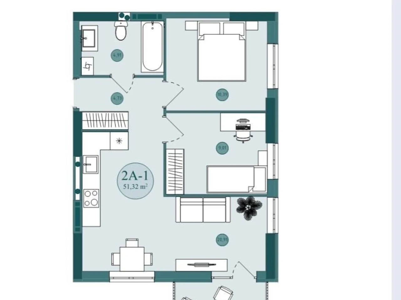 Sale of Apartment in Vishenka